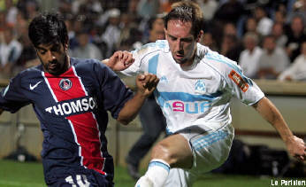 Vikash Dhorasso and Franck Ribery