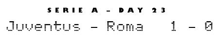 Serie A Matchday 23 - Juventus 1-0 Roma