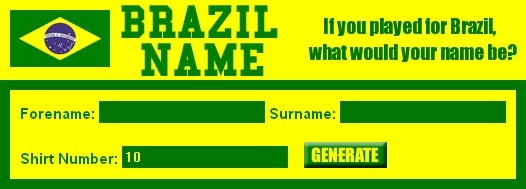 Brazilian Nickname Generator