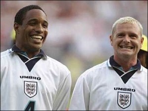Paul Ince (left) and Paul Gascoigne