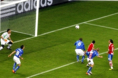 Buffon beaten by Antolin Alcaraz of Paraguay