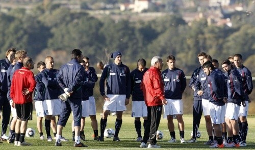 The Azzurri training in Irene, South Africa