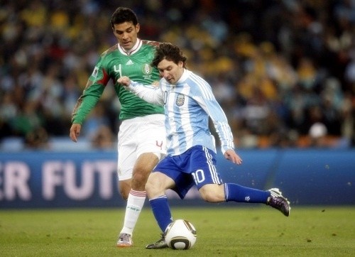  Rafael Marquez kept his Barca teammate, Leo Messi, under control