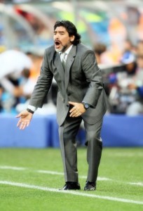 Diego Maradona was the photo opportunity of the 2010 World Cup