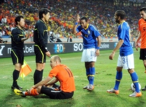 Arjen Robben angered Robinho with his antics