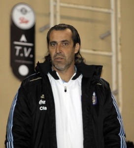 Former teammate and U-20 boss, Sergio Batista, will be the interim manager