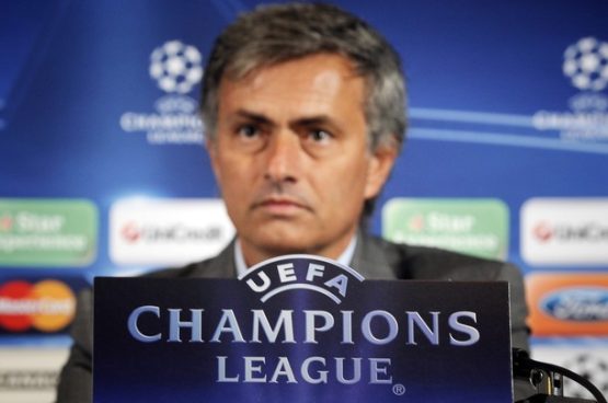 Real Madrid's Portuguese coach Jose Mourinho