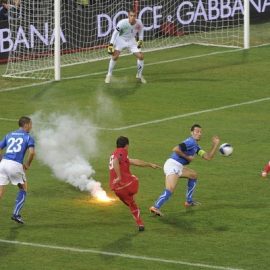 Italy v Serbia - EURO 2012 Qualifier