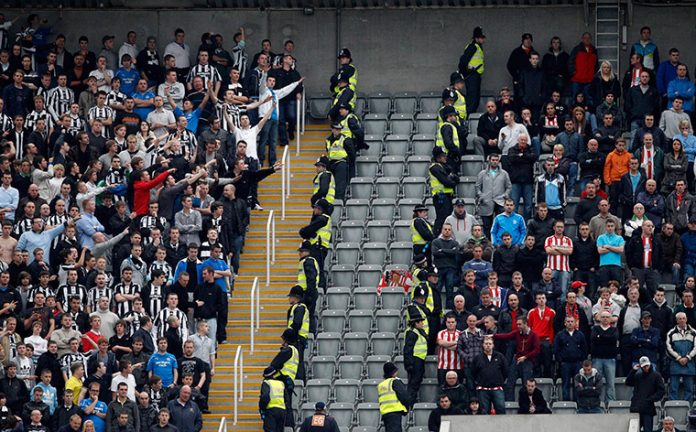 Newcastle and Sunderland fans
