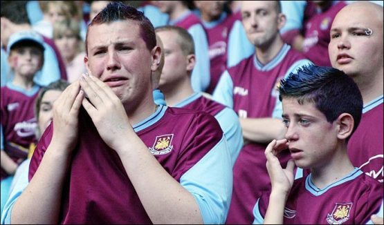 Hammers relegated