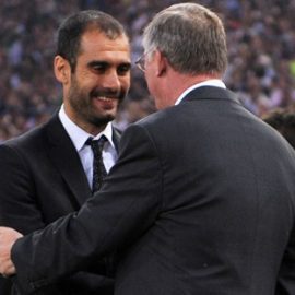Pep Guardiola & Sir Alex Ferguson