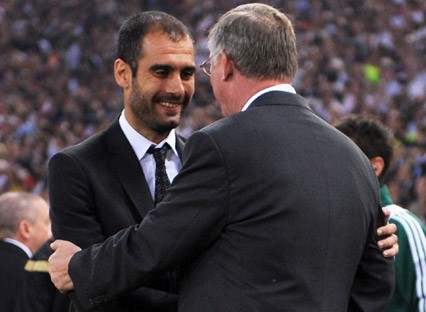 Pep Guardiola & Sir Alex Ferguson
