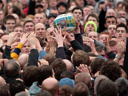 ashbournefootball The Royal Ashbourne Shrovetide Football - Its football, but not as we know it