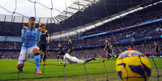 Sergio Aguero goal vs Chelsea aguero