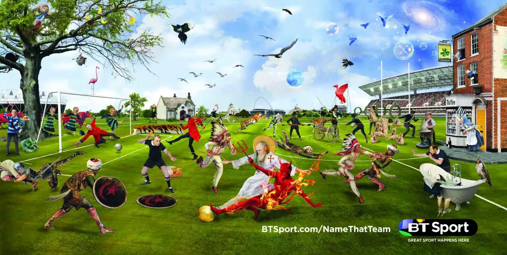 BT Sport Name that Team Illustration