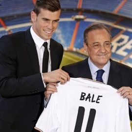 Gareth Bale With Real Madrid President