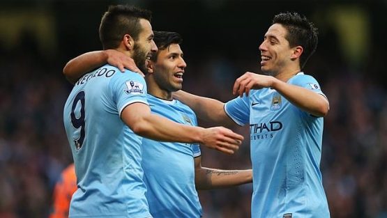 Manchester City celebrate