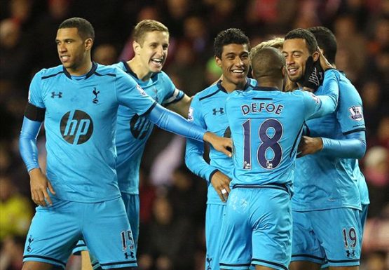 Tottenham celebrate
