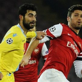 Raul Albiol and Olivier Giroud