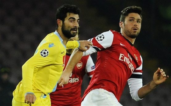 Raul Albiol and Olivier Giroud