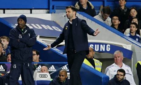 Tim Sherwood looks frustrated on the touchline