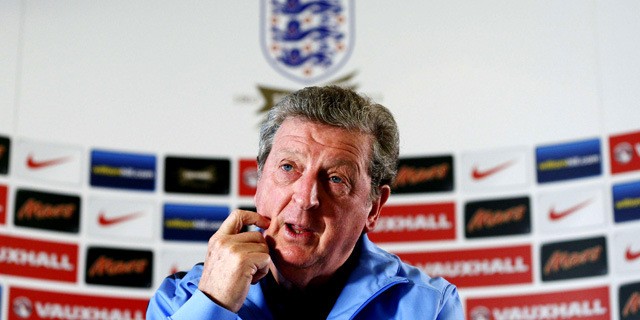 England's Manager Roy Hodgson smiles dur