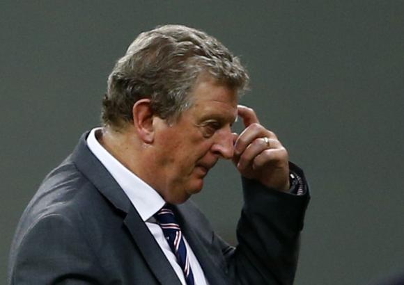 England's coach Roy Hodgson is pictured during their 2014 World Cup Group D soccer match against Italy at the Amazonia arena in Manaus