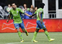 Seattle Sounders FC future USL Pro club could potentially discover them their future Clint Dempsey (Left) and Obafemi Martins (Right), with the young players in the Seattle region getting some playing time to develop. Photo provided by Soccerly.com.  