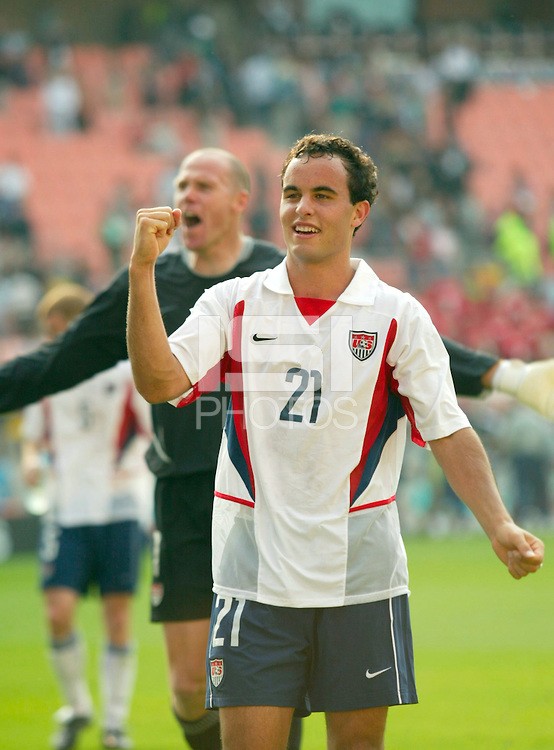 Landon Donovan, was the man who sent the United States into the quarterfinals in the 2002 World Cup by scoring the wining goal against Mexico in the round of 16. Now he will be leaving the game of soccer at the end of the Major League Soccer season. Photo provided by ISI Photos.