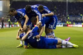 chelsea celebrating