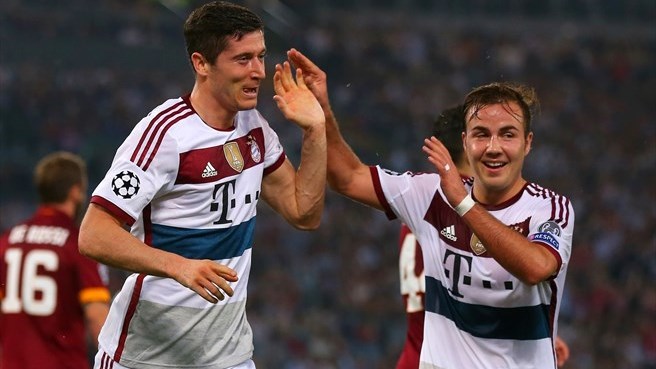Robert Lewandowski and Mario Gotze