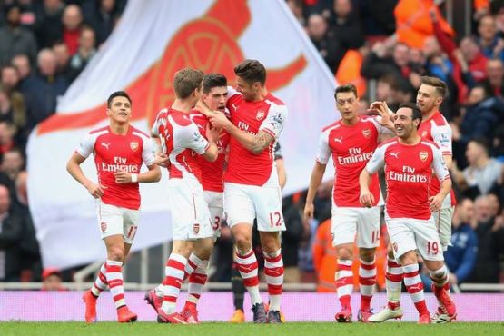 Arsenal celebrate