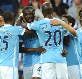 Man City celebrate