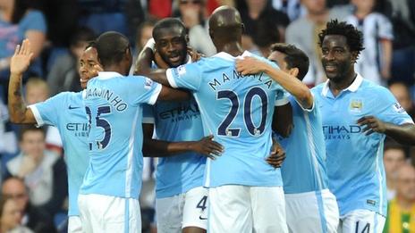 Man City celebrate