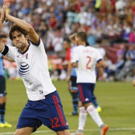 Kaka Celebrates at 2015 All-Star Game