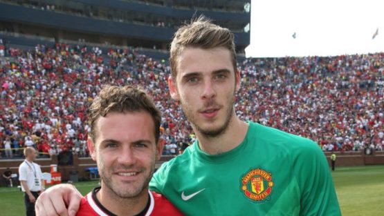Juan Mata and David De Gea