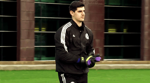 Thibaut Courtois training