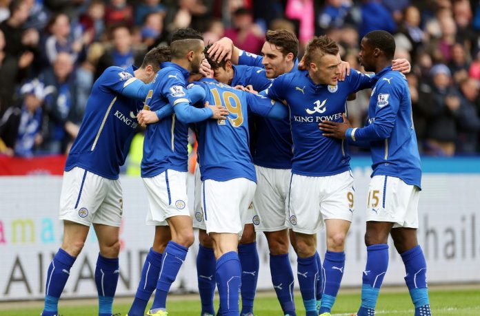 Leicester City Team Celebrating