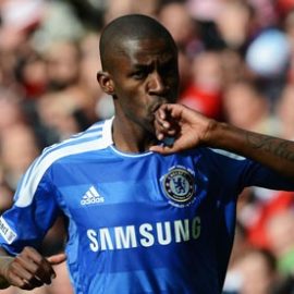 Chelsea's Ramires celebrates scoring the opening goal  in the FA Cup final