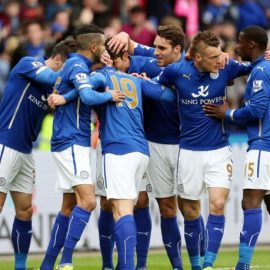 Leicester City Team Celebrating
