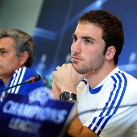 Real Madrid's Argentinian forward Gonzal