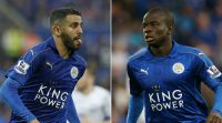 Leicester hope to retain the services of Riyad Mahrez (left) and N'Golo Kante (right)