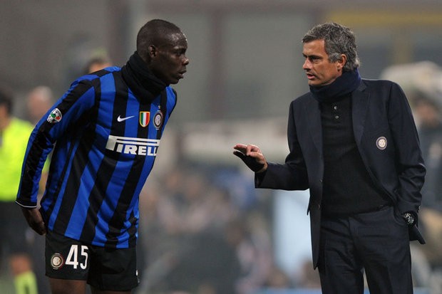 Jose Mourinho and Mario Balotelli