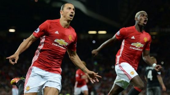 Zlatan Ibrahimovic and Paul Pogba
