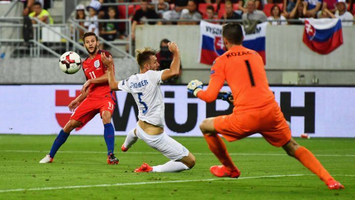 Slovakia 0 England 1
