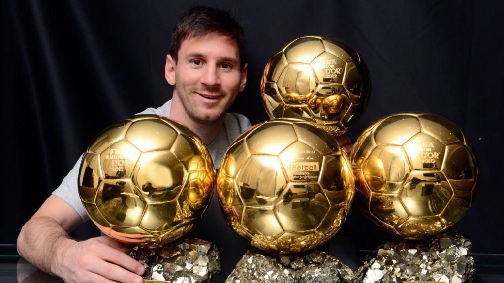 Lionel Messi has won five Ballons d'Or.