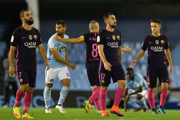 Barcelona suffered a shock loss against Celta Vigo.