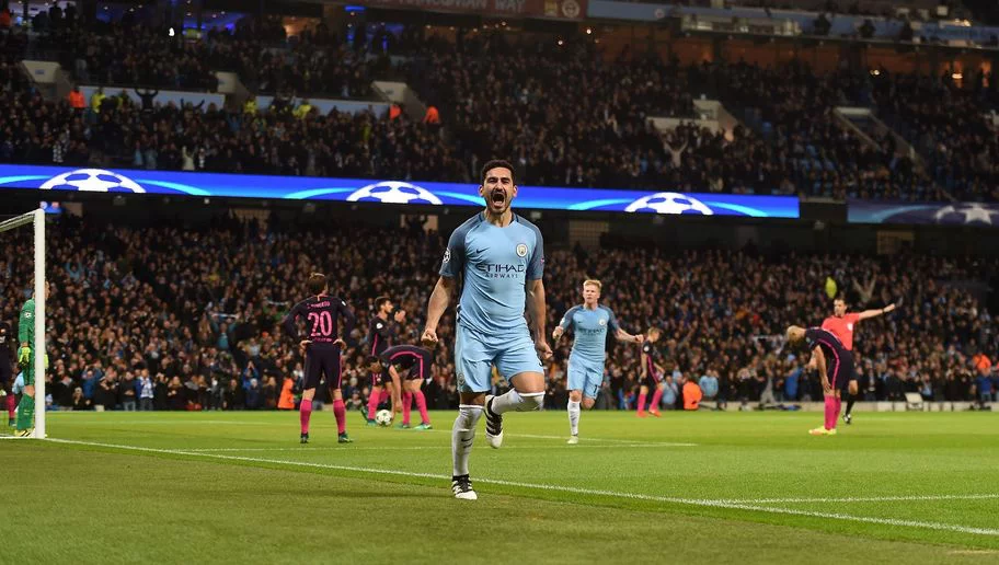 Gundogan scored twice to script a famous European win for City.