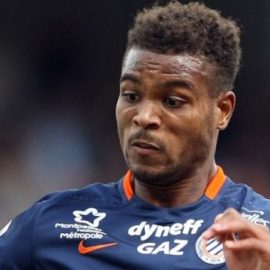 Montpellier striker Steve Mounie