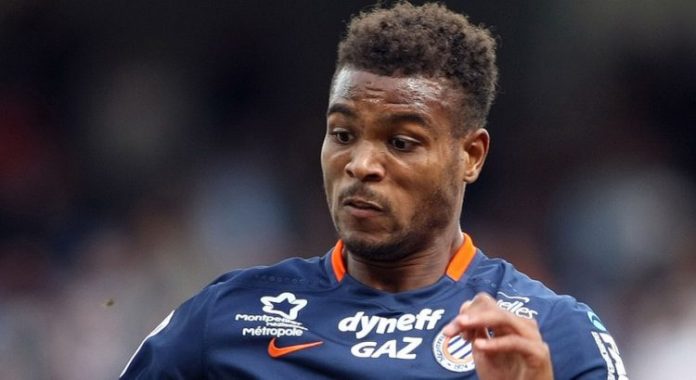 Montpellier striker Steve Mounie